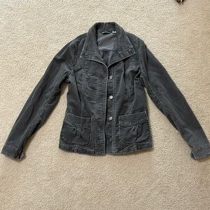 Eddie Bauer, Gray Corduroy Jacket, women’s Size small